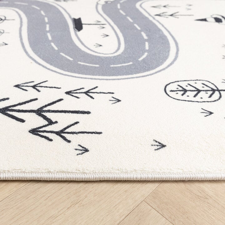 Tapis de Couloir vintage - Dex Road Noir - 4