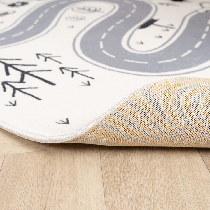 Tapis de Couloir vintage - Dex Road Noir - 5