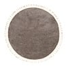 Tapis rond à poils longs - Lofty Fringe Taupe - thumbnail 1