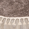 Tapis rond à poils longs - Lofty Fringe Taupe - thumbnail 5