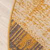Tapis patchwork rond - Spring Jaune Ocre/Taupe - thumbnail 4