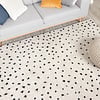 Tapis à poils longs - Grand Dots Crème/Noir - thumbnail 3