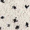 Tapis à poils longs - Grand Dots Crème/Noir - thumbnail 4