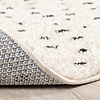Tapis à poils longs - Grand Dots Crème/Noir - thumbnail 7