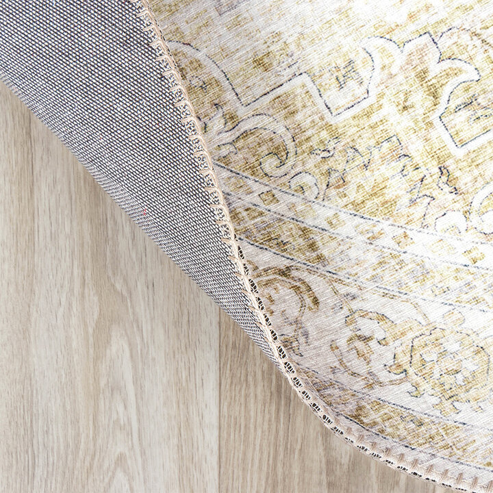 Tapis vintage rond - Lago Vert - 5