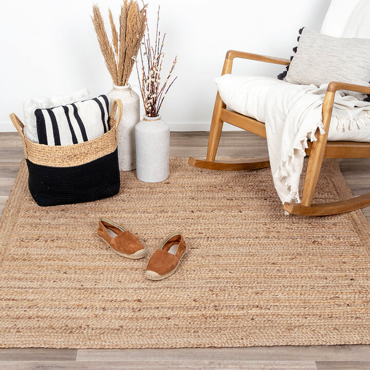 Tapis en jute - Fair Carré Naturel - 3