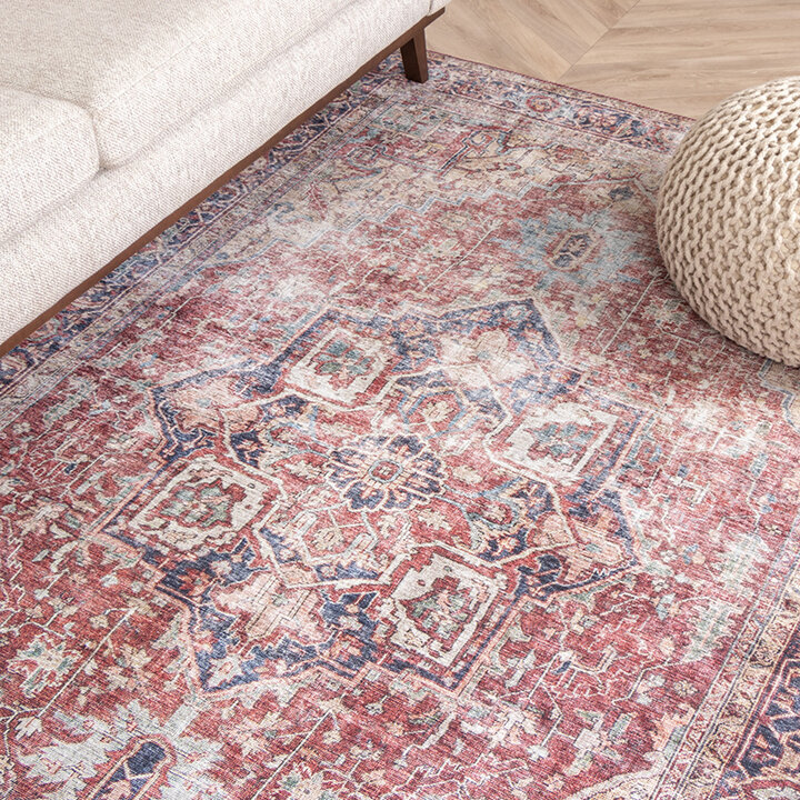Tapis vintage - Lugan Rouge - 2