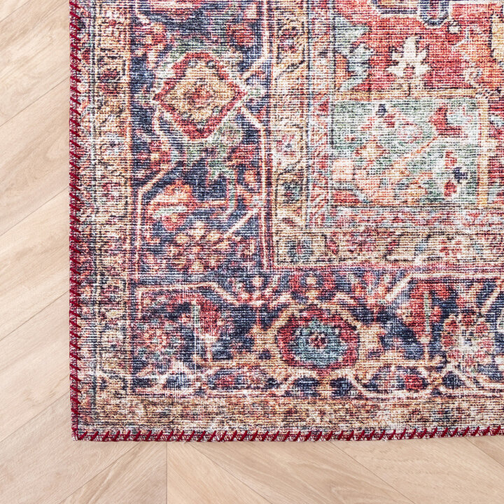 Tapis vintage - Lugan Rouge - 4