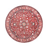 Tapis vintage rond - Imagine Medaillon Rouge - thumbnail 1