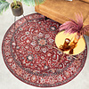 Tapis vintage rond - Imagine Medaillon Rouge - thumbnail 3