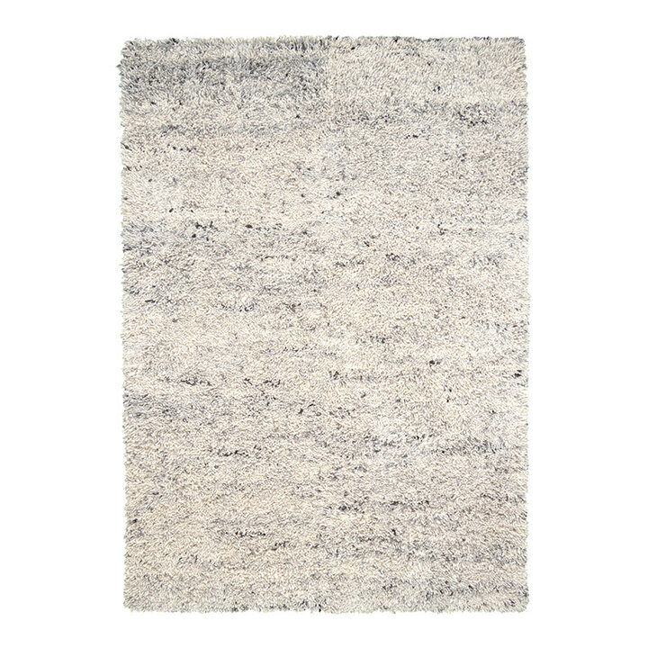Tapis en laine à poils longs - Royal Crème/Gris Mélangé - 1