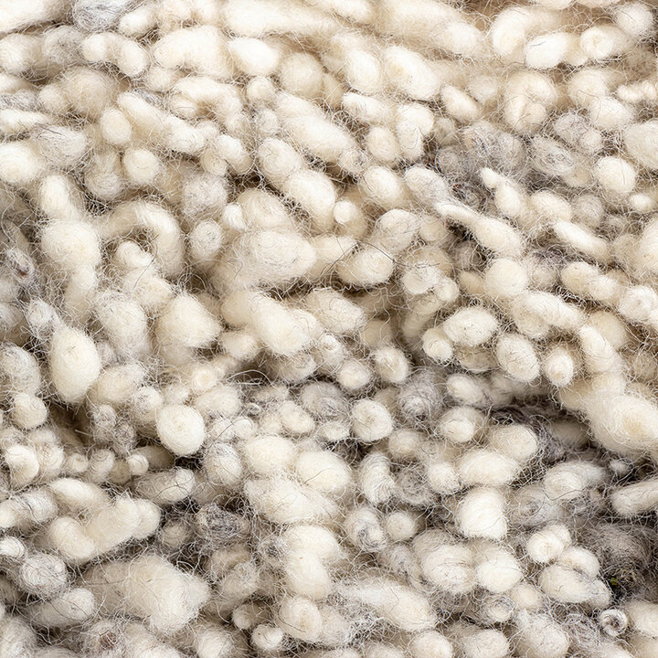 Tapis en laine à poils longs - Royal Crème/Gris Mélangé - 6