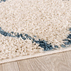 Tapis à poils longs - Grand Lines Crème/Bleu - thumbnail 5