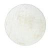 Tapis rond à poils longs - Comfy Supreme Blanc - thumbnail 1