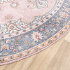 Tapis vintage rond - Lily Medaillon Rose - thumbnail 5