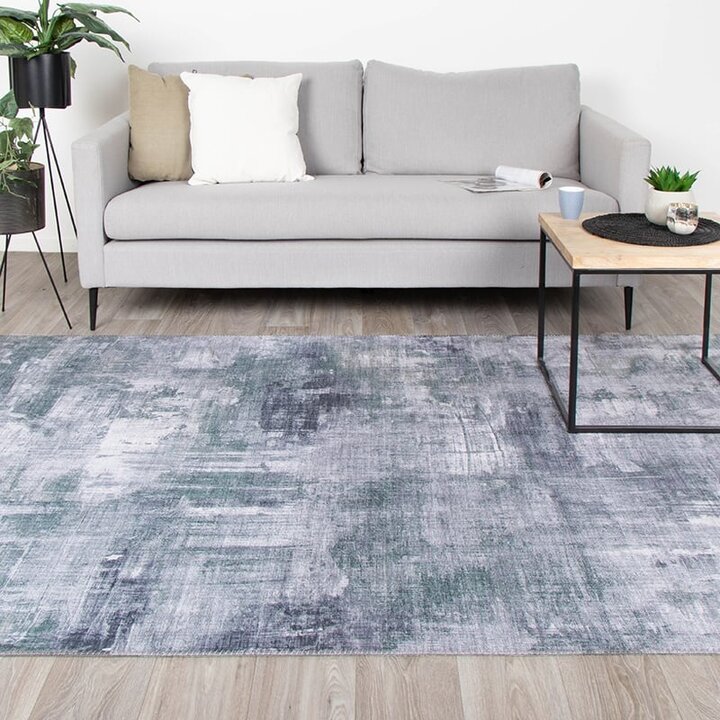 Tapis moderne - Strength Gris/Vert