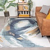 Tapis moderne - Strong Brush Bleu/Jaune - thumbnail