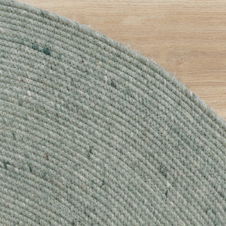 Tapis en laine rond - Wise Vert - 6