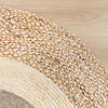 Tapis rond en jute - Mirai Border Blanc/Mélange - thumbnail 3