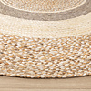 Tapis rond en jute - Mirai Border Blanc/Mélange - thumbnail 4