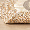 Tapis rond en jute - Mirai Border Blanc/Mélange - thumbnail 5