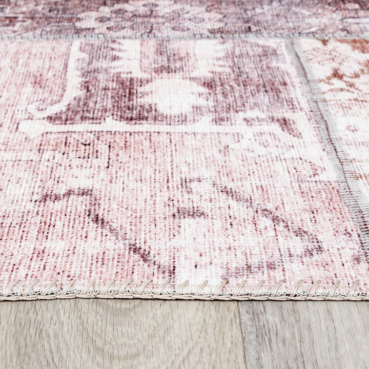 Tapis patchwork - Lago Rouge/Rose - 5