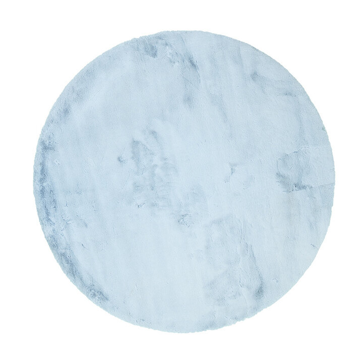 Tapis rond à poils longs - Comfy Supreme Bleu Clair - 1