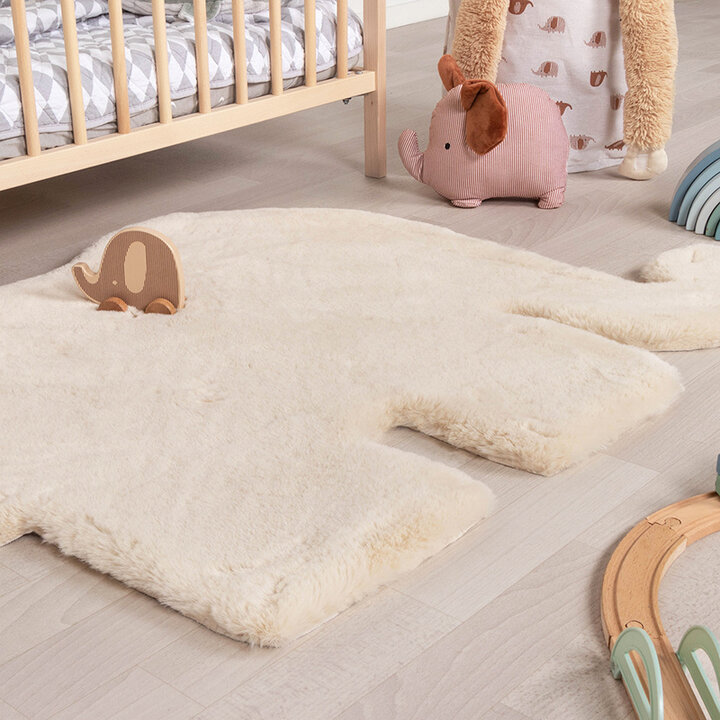 Tapis pour enfants - Huggy Olifant Crème - 3