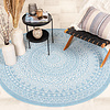 Tapis d'extérieur rond - Summer Azteca Bleu Clair - thumbnail 3