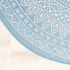 Tapis d'extérieur rond - Summer Azteca Bleu Clair - thumbnail 7