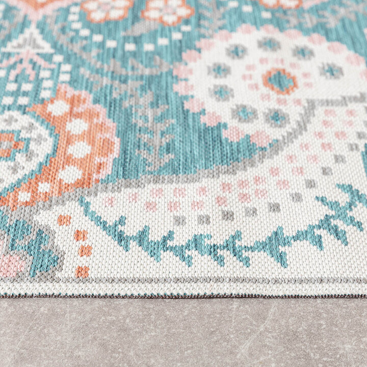 Tapis de balcon - Vedra Medaillon Bleu - 5