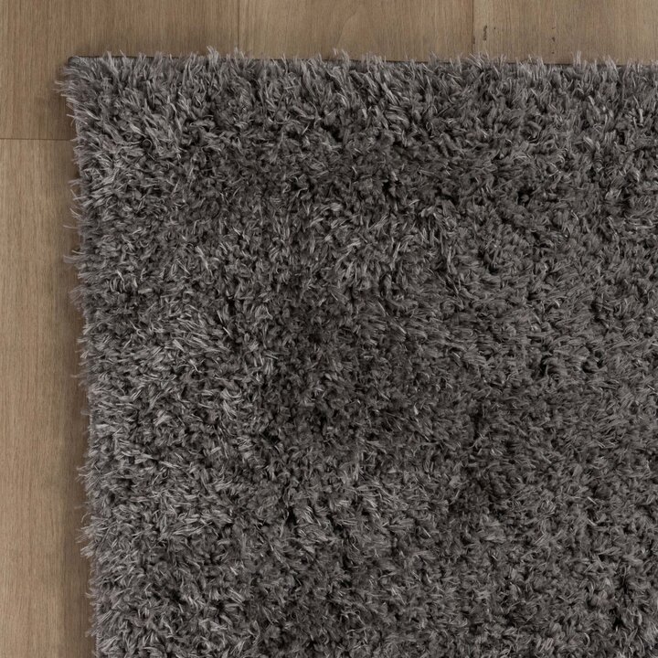 Tapis shaggy rond - Blaze Gris - 5