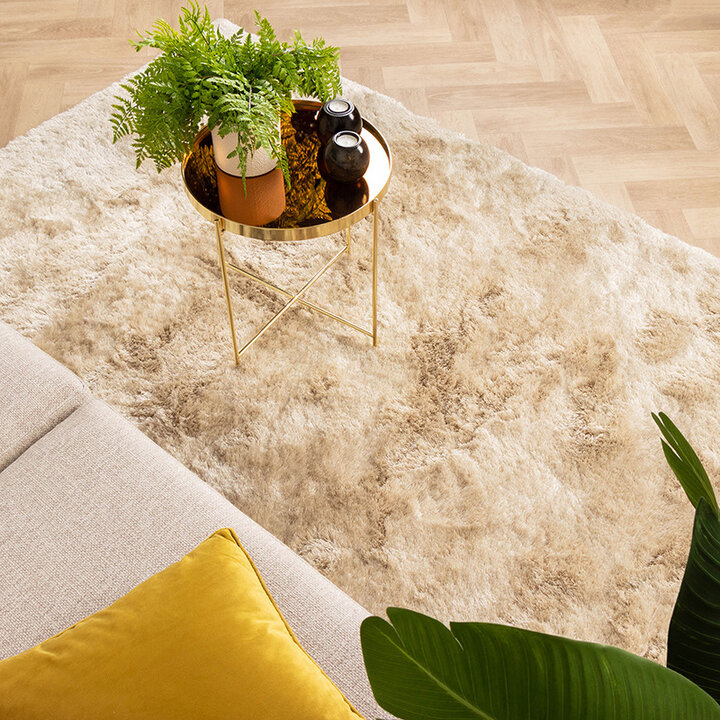 Tapis à poils longs - Glorious Champagne/Crème - 4