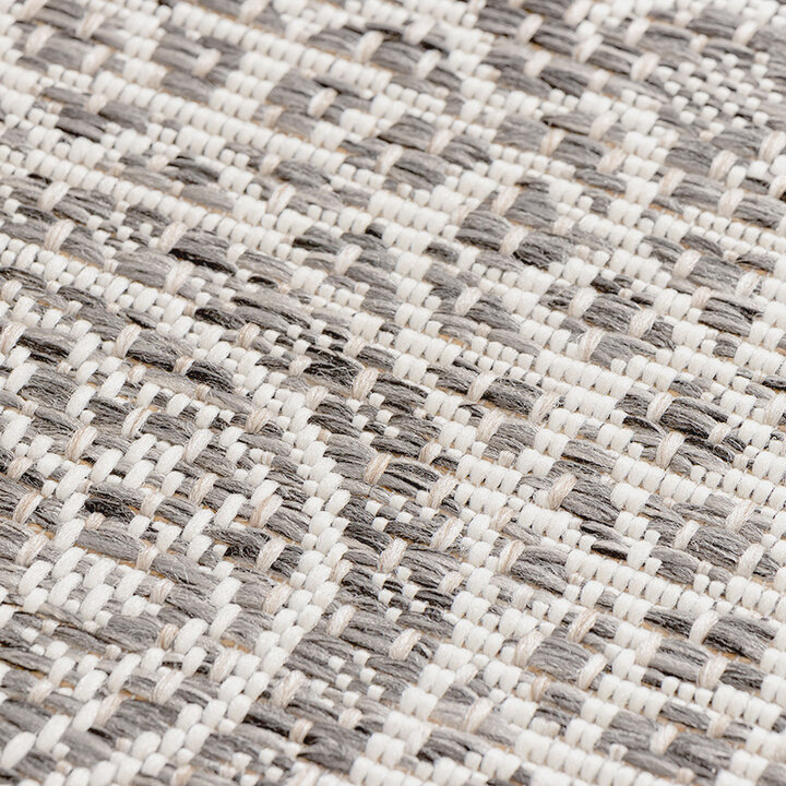 Tapis d'extérieur rond - Summer Azteca Gris Clair - 9