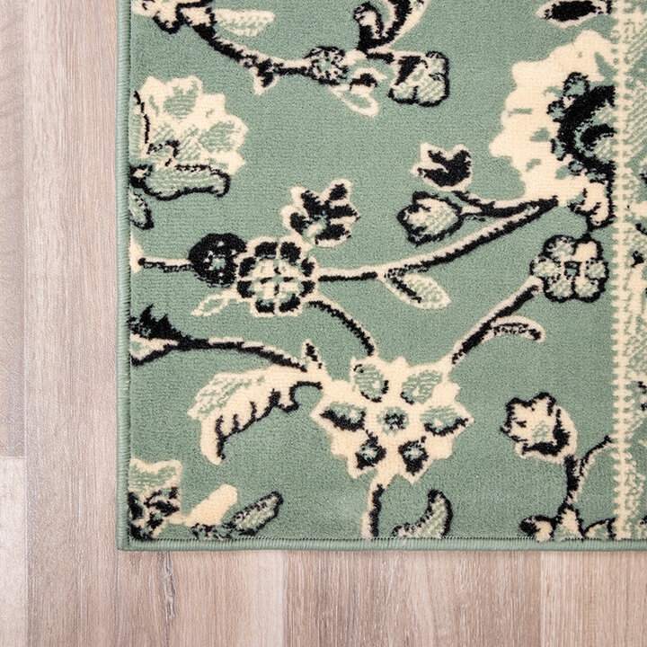 Tapis vintage - Wonder Patchwork Vert/Noir - 5