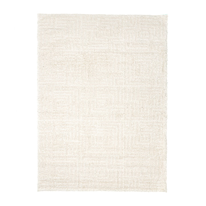 Tapis moderne intérieur et extérieur - Lova Maze Crème - 1