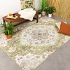 Tapis ovale à poils longs - Santo Mandala Vert - thumbnail