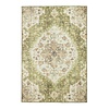 Tapis ovale à poils longs - Santo Mandala Vert - thumbnail 1