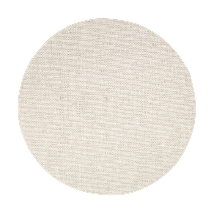 Tapis d'extérieur rond - Malta Melange Crème - 1