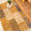 Tapis patchwork - Spring Jaune Ocre/Taupe - thumbnail 3