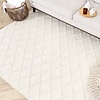 Tapis tissé en laine - Knit Crème - thumbnail