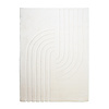 Tapis doux à poils longs - Carvy Curves Crème - thumbnail 1