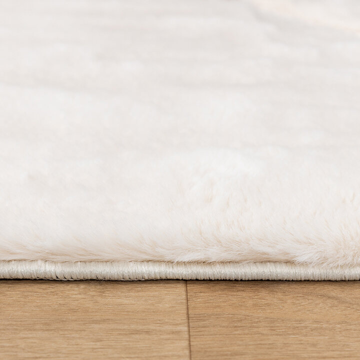 Tapis doux à poils longs - Carvy Curves Crème - 4