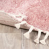 Tapis rond à poils longs - Lofty Fringe Rose - thumbnail 6