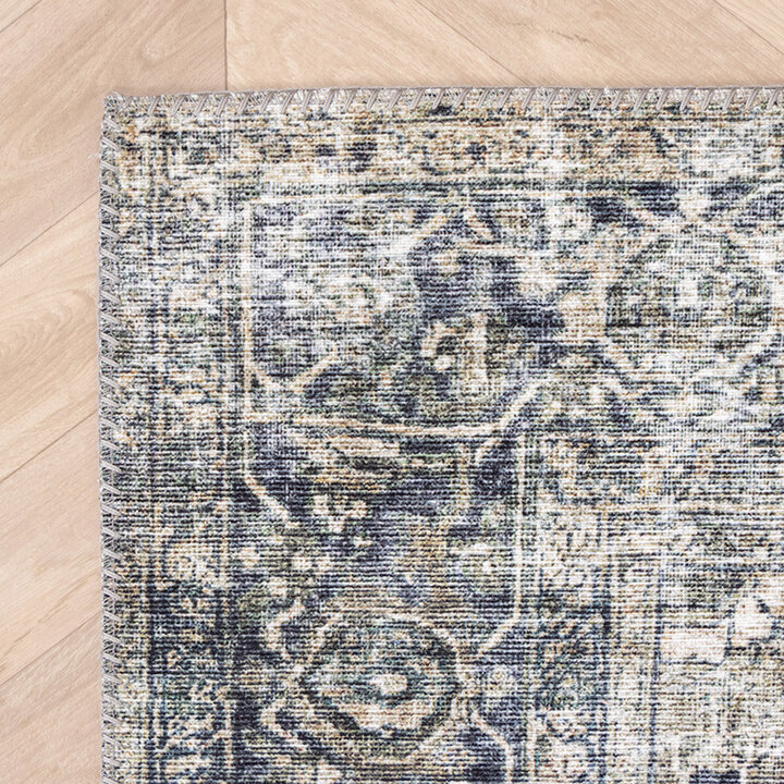Tapis vintage - Lugan Vert/Gris - 4