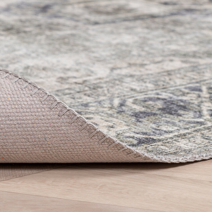 Tapis vintage - Lugan Vert/Gris - 5