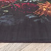 Tapis rond à fleurs - Florine Noir/Rose - thumbnail 4
