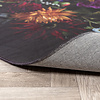 Tapis rond à fleurs - Florine Noir/Rose - thumbnail 5