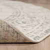 Tapis vintage rond - Spring Ethnic Crème/Vert - thumbnail 5