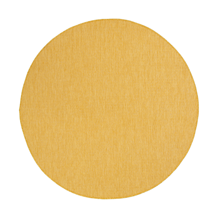 Tapis d'extérieur rond - Costa Jaune Ocre - 1